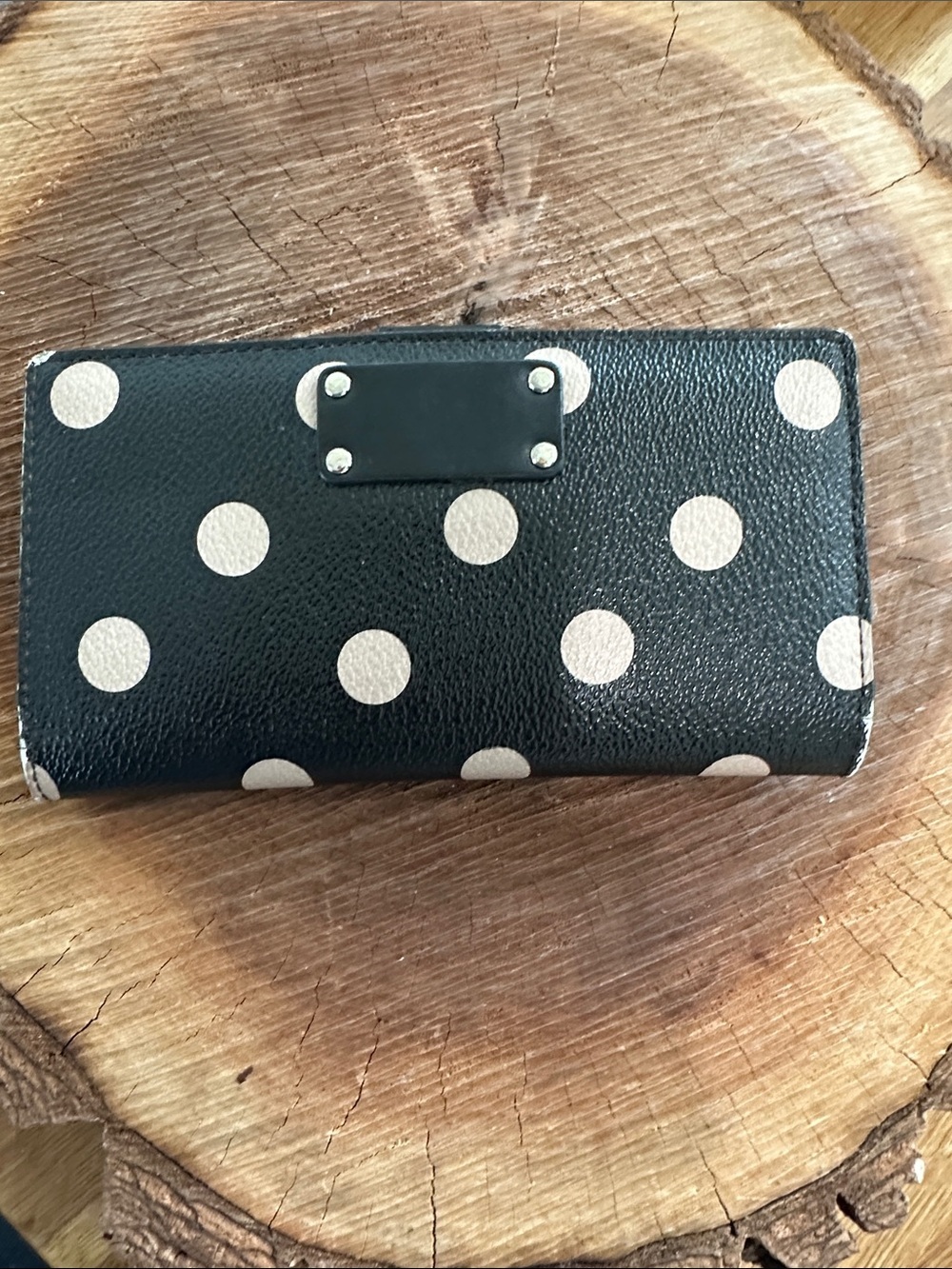 kate spade Black Leather Bifold Wallet